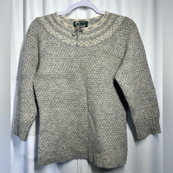 Woolrich Winter Fair Isle Wool Sweater Pullover Women's XS Nordic Lamb's Wool - Picture 5 of 12